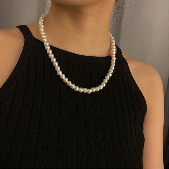 Jewelry Classic Elegant White Pearl Chokers Necklace Poshmark